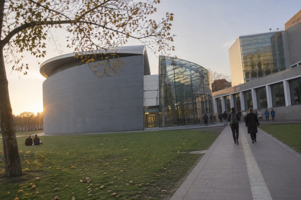 Late afternoon light on the buildings around Van Gogh Museum