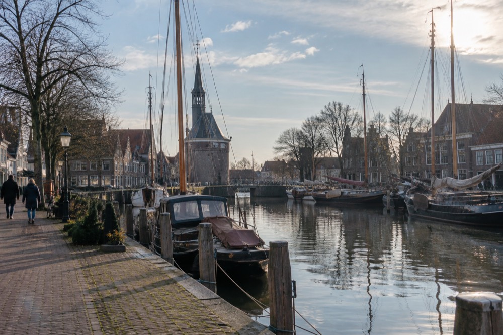 The frontage of Enkhuizen viewed from the opposite bank